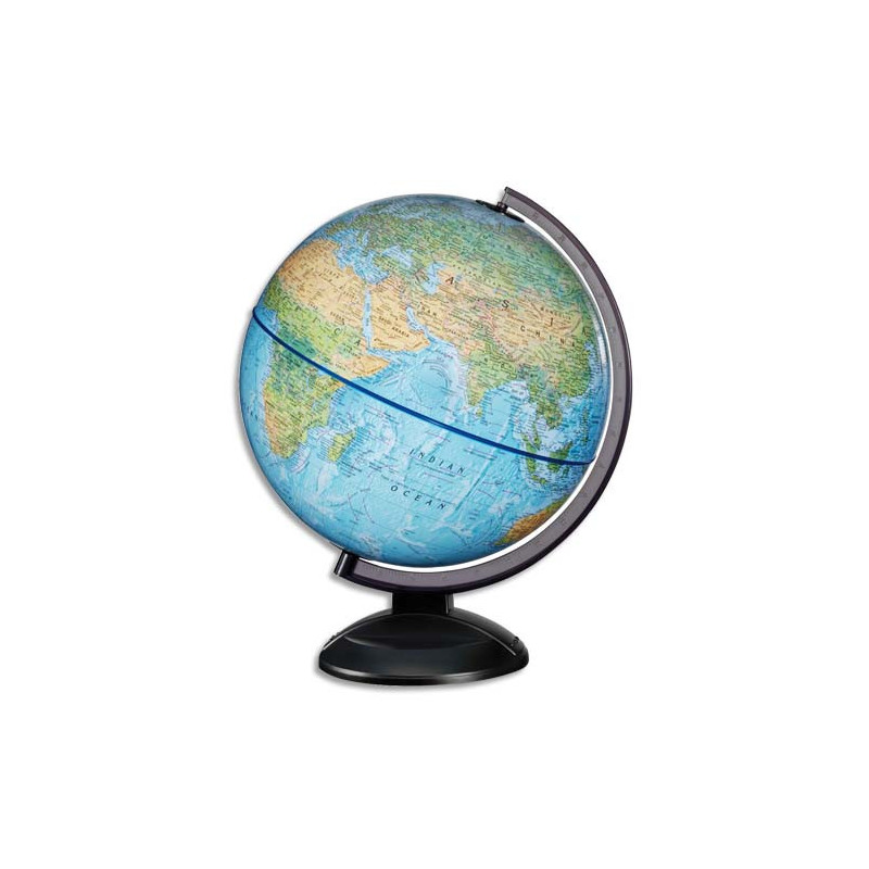 WONDAY Scanglobe - Globe en kit prêt à monter, avec notice de montage, lumineux sphère Bleue 30 cm