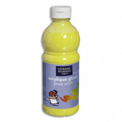 LEFRANC & BOURGEOIS Flacon de 500ml gouache Glossy Jaune primaire