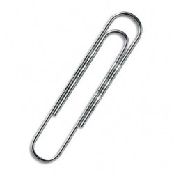 MAPED Attache-lettres ondulée en acier galvanisé, 77 mm, boîte de 100