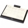 OBERTHUR Semainier Socle Noir + Bloc UP TO DATE,Janvier à Décembre 2025, format 23,5 x 17,5 cm