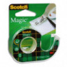 SCOTCH Ruban adhésif Magic invisible 19mm x 25m, sur dévidoir plastique 810