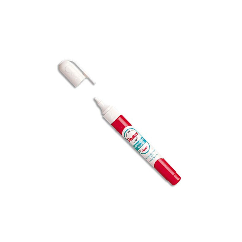 PENTEL Stylo de correction pointe plastique système à valve séchage rapide contenance 7 ml PENTEX POCKET