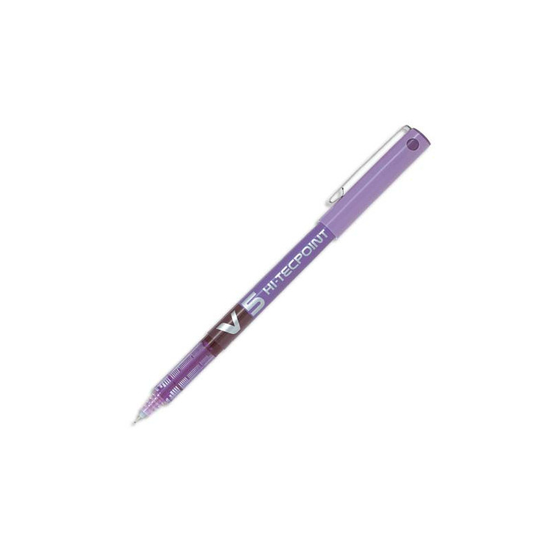 PILOT Stylo Roller pointe tubulaire 0,5 mm encre liquide Violet HI-TECPOINT BX-V5