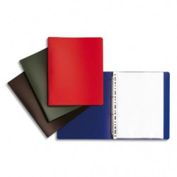 PERGAMY Classeurs à 4 anneaux de 15 mm en polypropylène 5/10e assortis