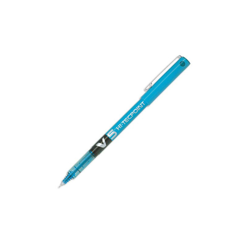PILOT Stylo Roller pointe tubulaire 0,5 mm encre liquide Turquoise HI-TECPOINT BX-V5