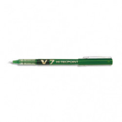 PILOT Stylo Roller pointe tubulaire 0,7 mm encre liquide Verte HI-TECPOINT BX-V7