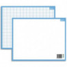 CBG Ardoise Blanche contour Bleu format 21X26,5 cm recto Seyès verso uni effaçable à sec