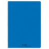 CONQUERANT C9 Cahier piqûre 21x29,7cm 96 pages 90g grands carreaux Seyès. Couverture polypropylène Bleu
