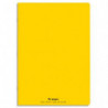 CONQUERANT C9 Cahier piqûre 24x32cm 96 pages 90g grands carreaux Seyès. Couverture polypropylène Jaune