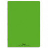 CONQUERANT C9 Cahier piqûre 24x32cm 96 pages 90g grands carreaux Seyès. Couverture polypropylène Vert