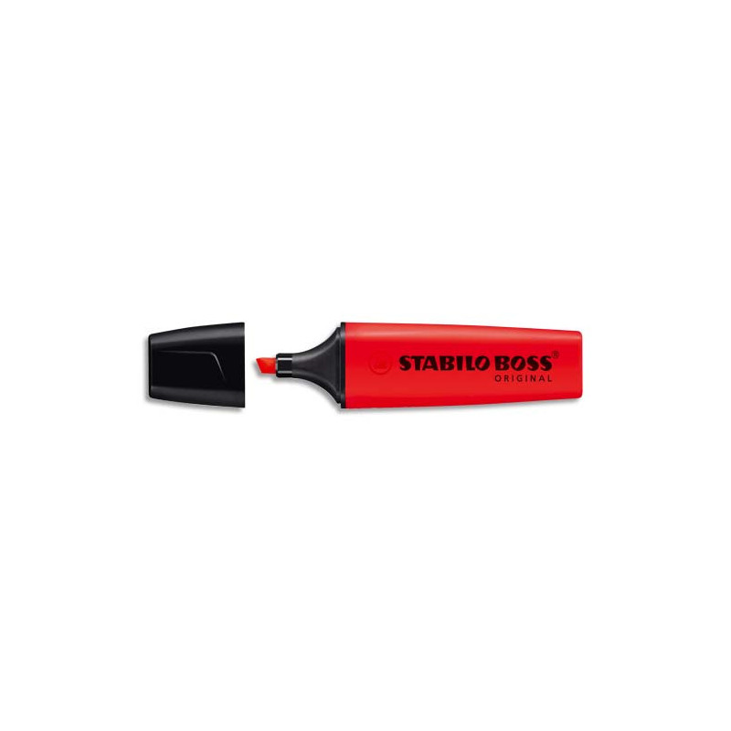 STABILO BOSS ORIGINAL surligneur pointe biseautée - Rouge fluo