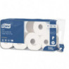 TORK Paquet de 8 rouleaux Papier toilette Traditionnel doux Premium 3 plis 250 feuilles