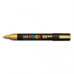UNI POSCA Marqueur peinture encre Or à pigmentation et base eau pointe moyenne ogive