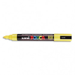UNI POSCA Marqueur peinture encre Jaune à pigmentation et base eau pointe moyenne ogive