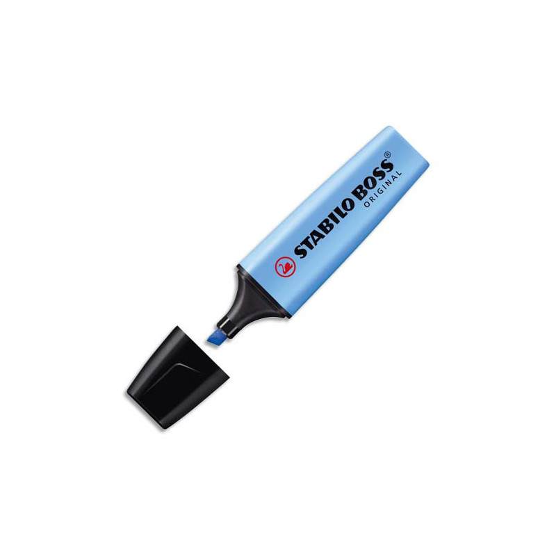 STABILO BOSS ORIGINAL surligneur pointe biseautée - Bleu fluo