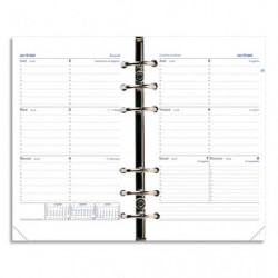 QUO VADIS Recharge Timer format 21, Septembre à Décembre 2025 à l&#39;horizontale papier Blanc