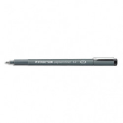 STAEDTLER Feutre PIGMENT Liners pointe calibrée Noir 0,7 mm