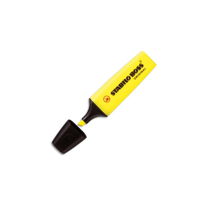 STABILO BOSS ORIGINAL surligneur pointe biseautée - Jaune fluo