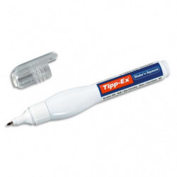TIPP-EX Stylo de correction pointe métal fine contenance 7ml avec corps souple SHAKE'N SQUEEZE