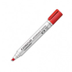 STAEDTLER Marqueur effaçable à sec pour tableau Blanc pointe biseau encre à base d'alcool Rouge 351B