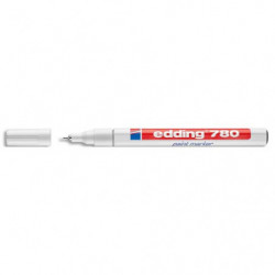 EDDING Marqueur peinture E780 laque Blanche, pointe extra fine, 842049