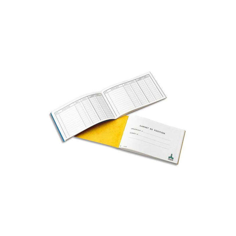 LE DAUPHIN Carnet position de banque 10,7 x 17,3 cm 48 pages