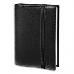 QUO VADIS Agenda TIME AND LIFE Décembre à Décembre 2025 + rép., fermeture élastique,16x24 cm Noir