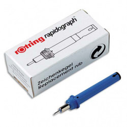 ROTRING Pointe de rechange pour stylo technique ISOGRAPH 0,20mm Noir