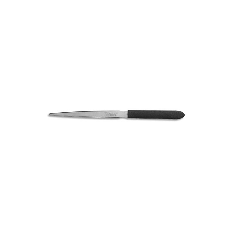WONDAY Ouvre-lettres lame en inox et manche en plastique Noir, longueur 21cm