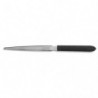 WONDAY Ouvre-lettres lame en inox et manche en plastique Noir, longueur 21cm