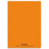 CONQUERANT C9 Cahier piqûre 17x22cm 96 pages 90g grands carreaux Seyès. Couverture polypropylène Orange
