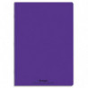 CONQUERANT C9 Cahier piqûre 24x32cm 96 pages 90g grands carreaux Seyès. Couverture polypropylène Violet