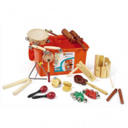 FUZEAU Malle comprenant 16 instruments de musique