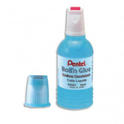 PENTEL Colle synthétique transparente flacon roulette 30ml
