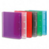 VIQUEL Classeur 4 anneaux Ø20 mm PROPYGLASS en polypropylène 5/10e. Dos 2,5 cm. Coloris assortis