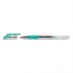 EDDING Roller encre gel E2185, pointe métal 0,7 mm. Coloris Vert métal