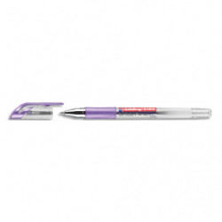 EDDING Roller encre gel E2185, pointe métal 0,7 mm. Coloris Violet métal