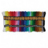 O COLOR 52 échevettes 7m à 6 brins en coton pour faire des bracelets brésiliens, 26 couleurs assorties