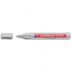 EDDING Marqueur peinture encre permanente argent pour toutes surfaces pointe moyenne
