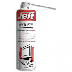 JELT Aérosol dépoussiérant gaz sec DRY DUSTER inflammable 650 ml brut500ml net, poids Net 275g 00