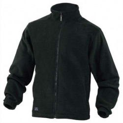 DELTA PLUS Veste polaire Vernon en laine polaire polyester fermeture zip 2 poches Noire Taille S