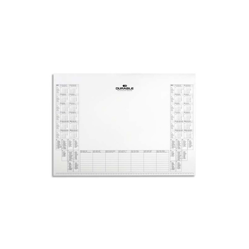 DURABLE Recharge pour sous-main calendrier millesimé - 25 feuilles sur 2 ans - L570 x H410 mm