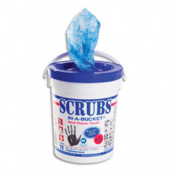 JELT Seau de 72 lingettes professionnelles nettoyantes SCRUBS pour les mains