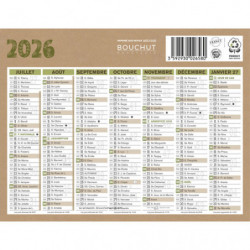CBG Calendrier NATURA micro, 100% recyclé, 13,5x17,5cm