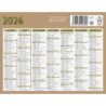 CBG Calendrier NATURA micro, 100% recyclé, 13,5x17,5cm