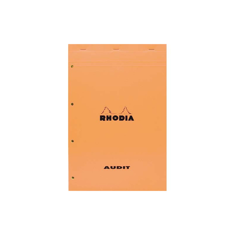 RHODIA Bloc audit format 21x 31,8 80 grammes perforé Jaune