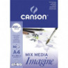 CANSON Bloc de 50 feuilles de papier dessin IMAGINE 200g A4 Blanc