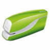 LEITZ Agrafeuse électrique WOW, fonctionnement par pile, capacité 10 feuilles, vert, 55661054
