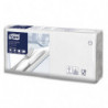 TORK Paquet de 200 Serviettes LunchNap Blanches 2 plis - Format : 33 x 33 cm Ecolabel