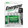 ENERGIZER Pile Power Plus Rechargeable AA LR6 2000 mAh, pack de 4 piles